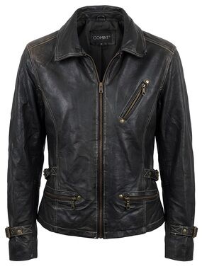 Comint vintage Black Leather Jacket